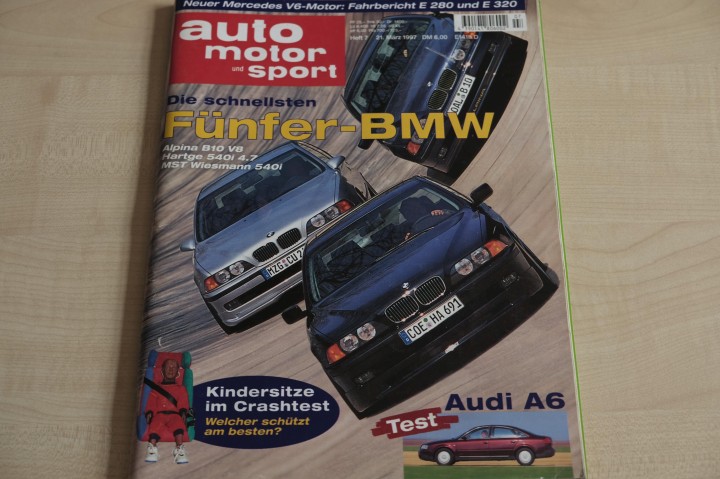 Deckblatt Auto Motor und Sport (07/1997)